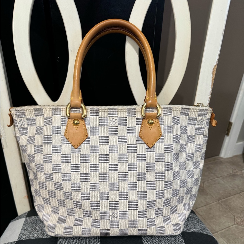 Louis Vuitton Damier azure saleya pm tote